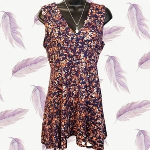 Current Air Affair Scalloped Sleeveless Dress - L